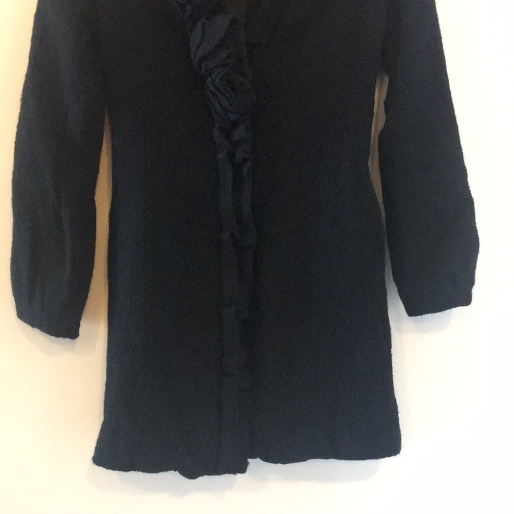 Wool Rosette Pea Coat! View 4
